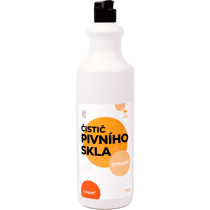 Dynamic čistič pivního skla